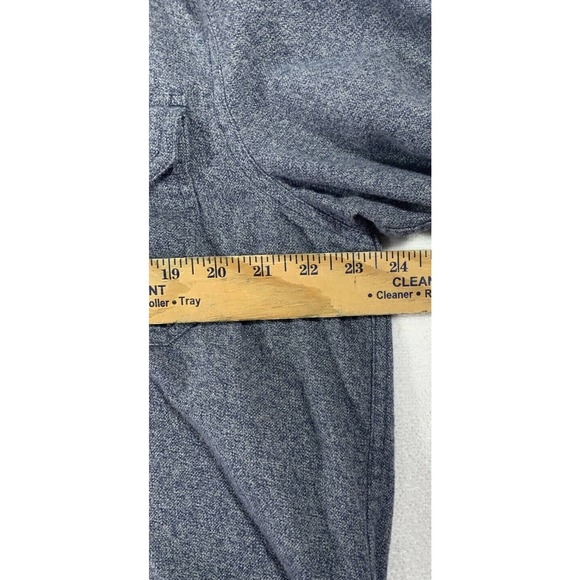 Field & Stream Mens Large Button Up Blue Heavy Flannel Outdoor Casual Adult - Picture 4 of 8